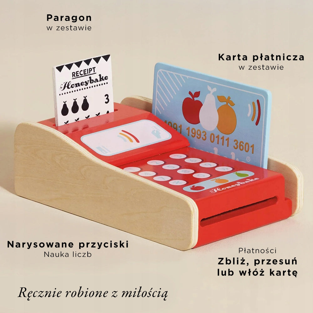 Wooden terminal for card payment, children's toy, shop Le Toy Van Packaging status original