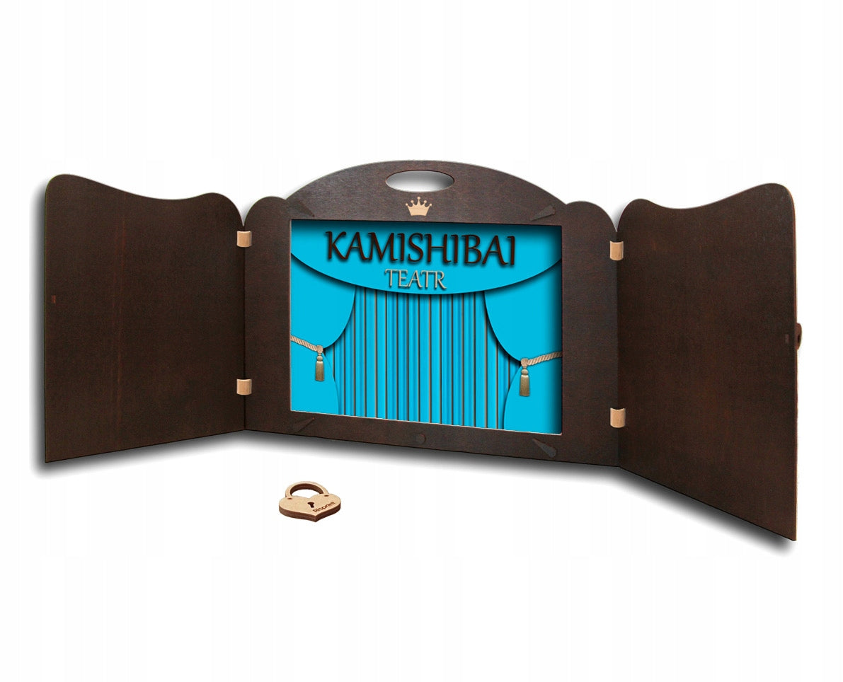 Wooden theater kamishibai - A3 cards