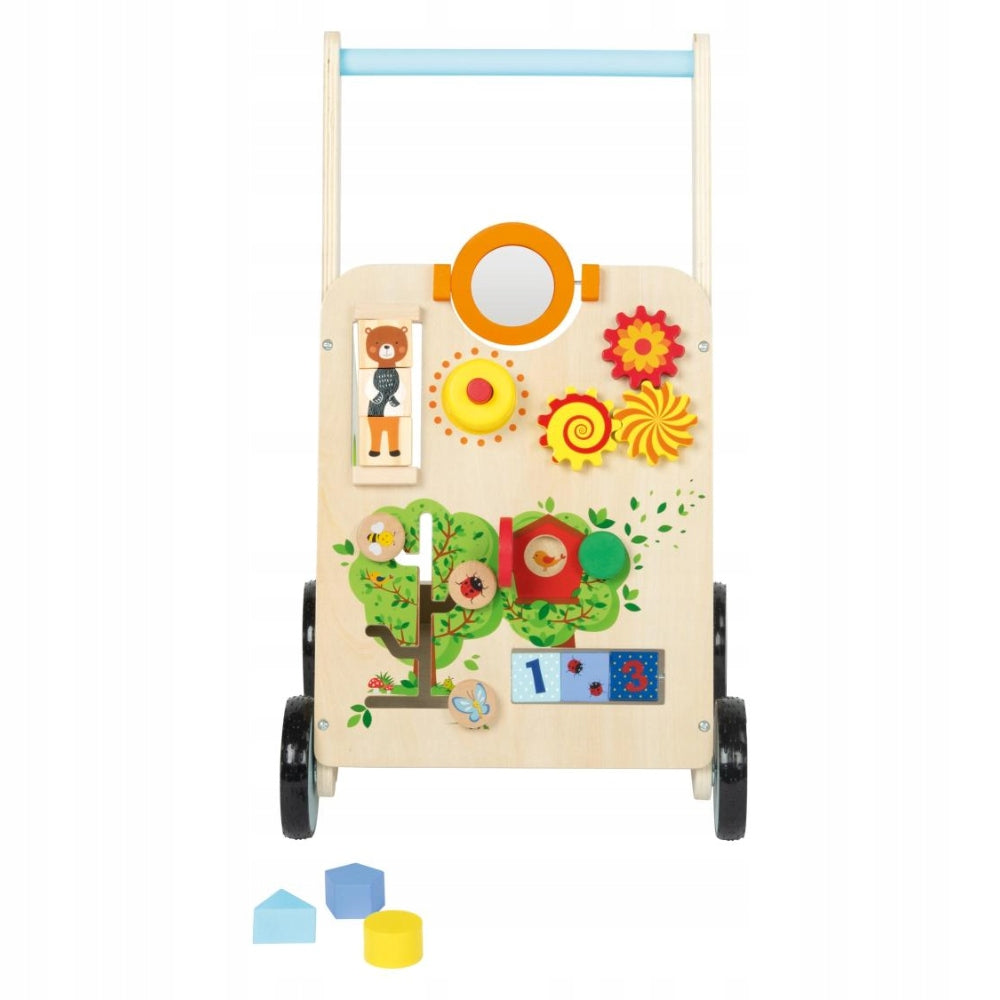 Wooden walker interactive pusher educational rider Playtive Packaging status original