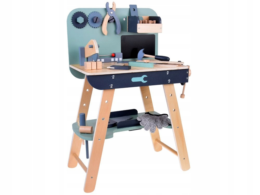 Wooden workshop for a small DIY tool for children Packaging status original
