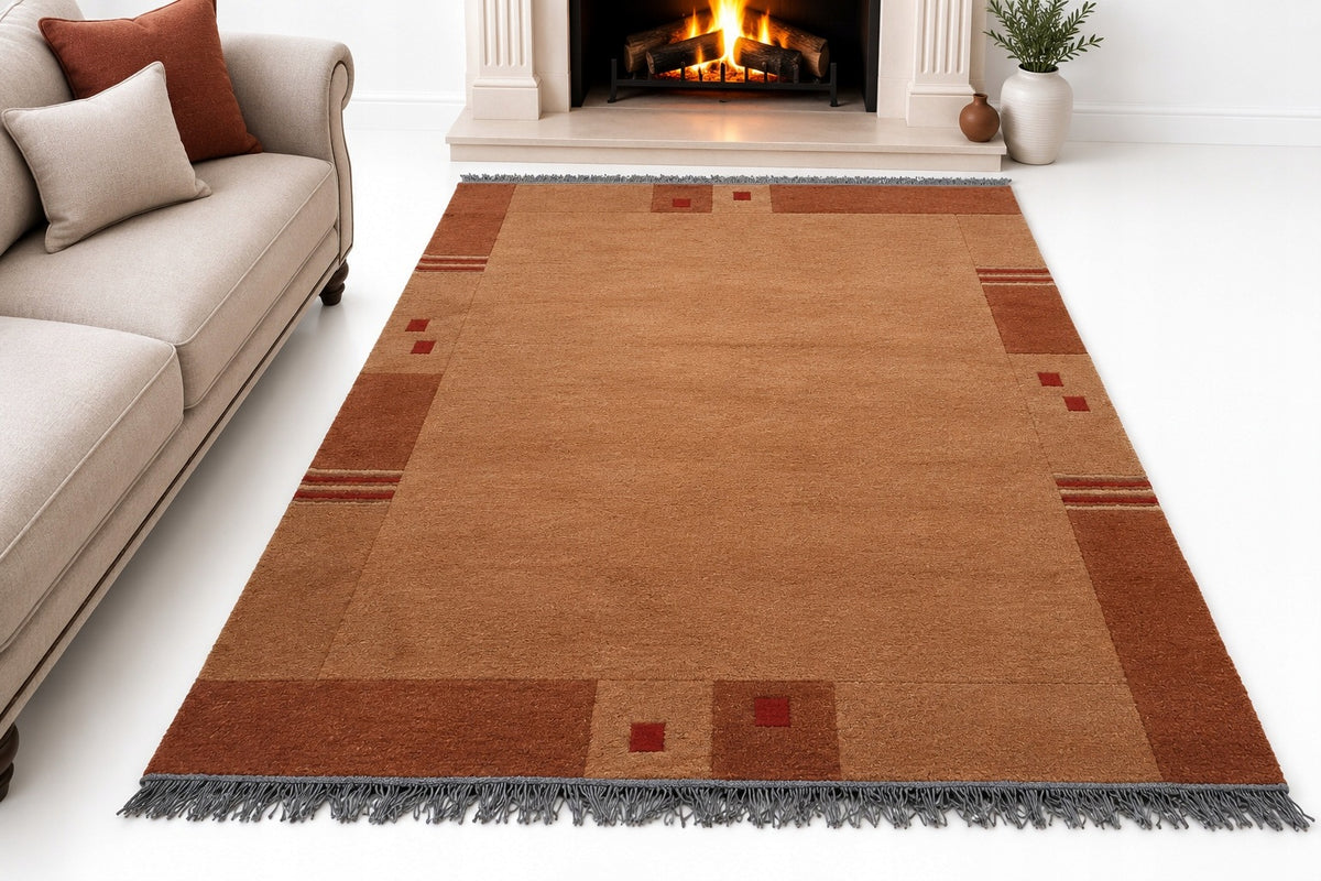 Wool Carpet 170x250 Indian 100% Natural Thick Alsea