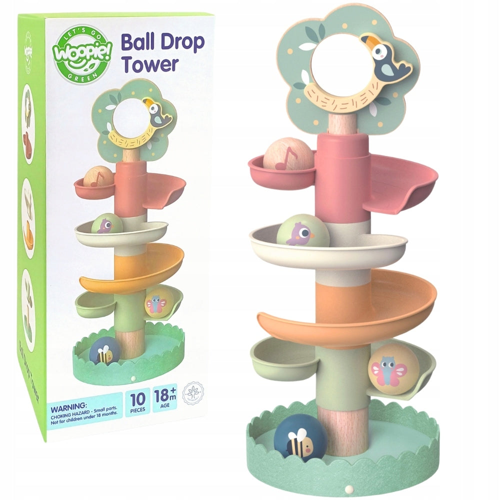 Woopie Let's Go Green Wooden Educational Bullet 6 Elements 4 Balls