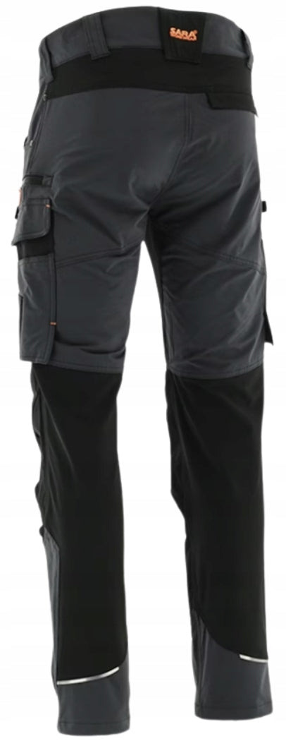 Work pants ELASTIC softshell SPANDEX nylon MOTIONFLEX men's BHP 46 Manufacturer code SPODNIE NYLONOWE STRETCH SPANDEX BHP