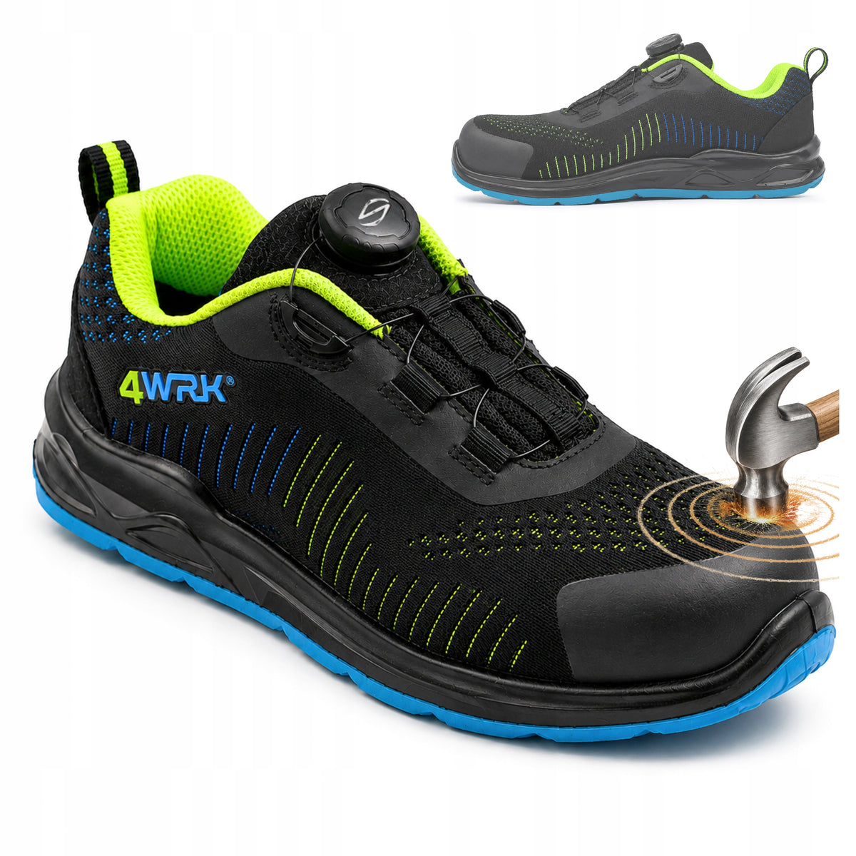 Work shoes S1P sports shoes BOA Anti-puncture with Toe Composite