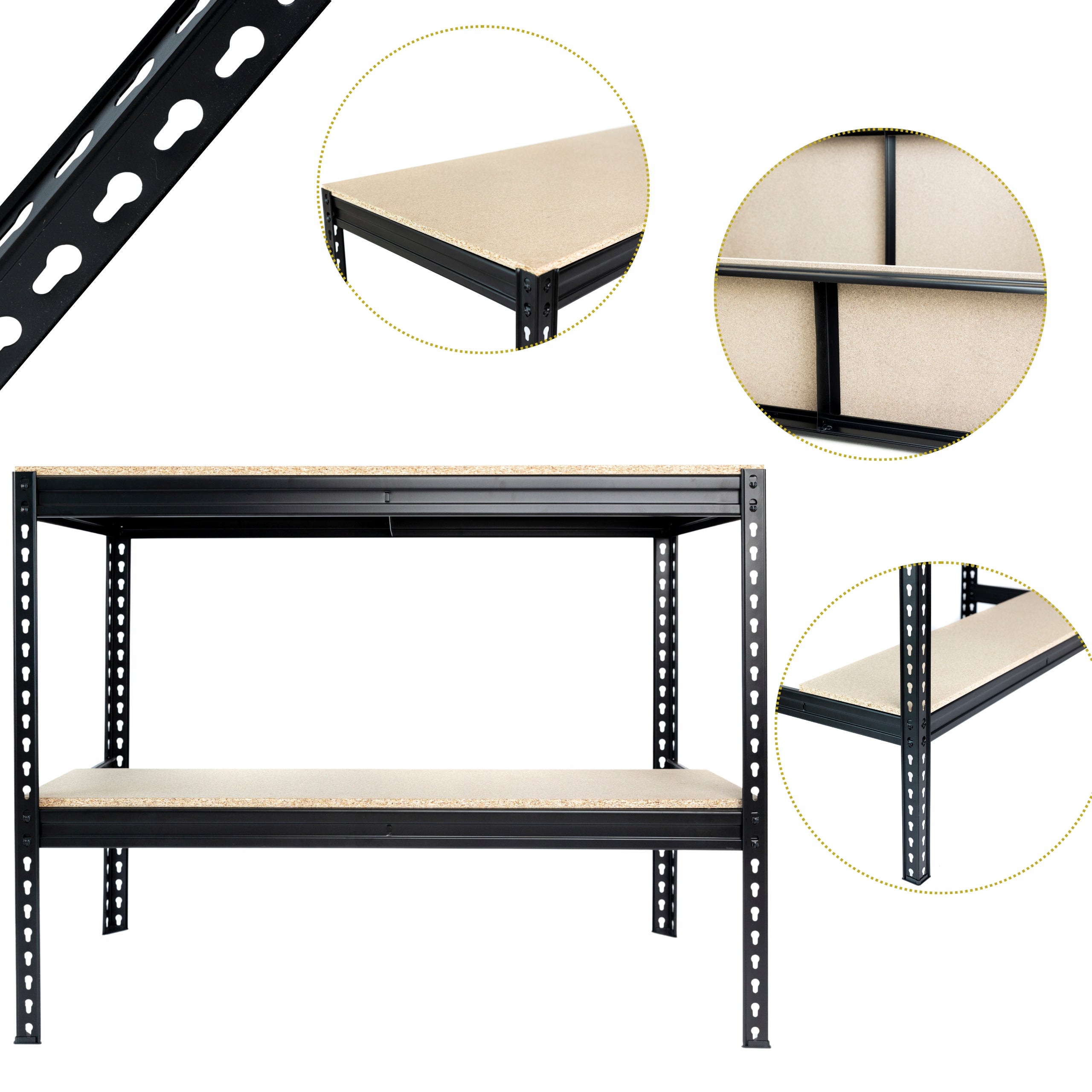 Workbench ePlatinum 120x60x90 2x400kg Painted SOLID Plates 15mm