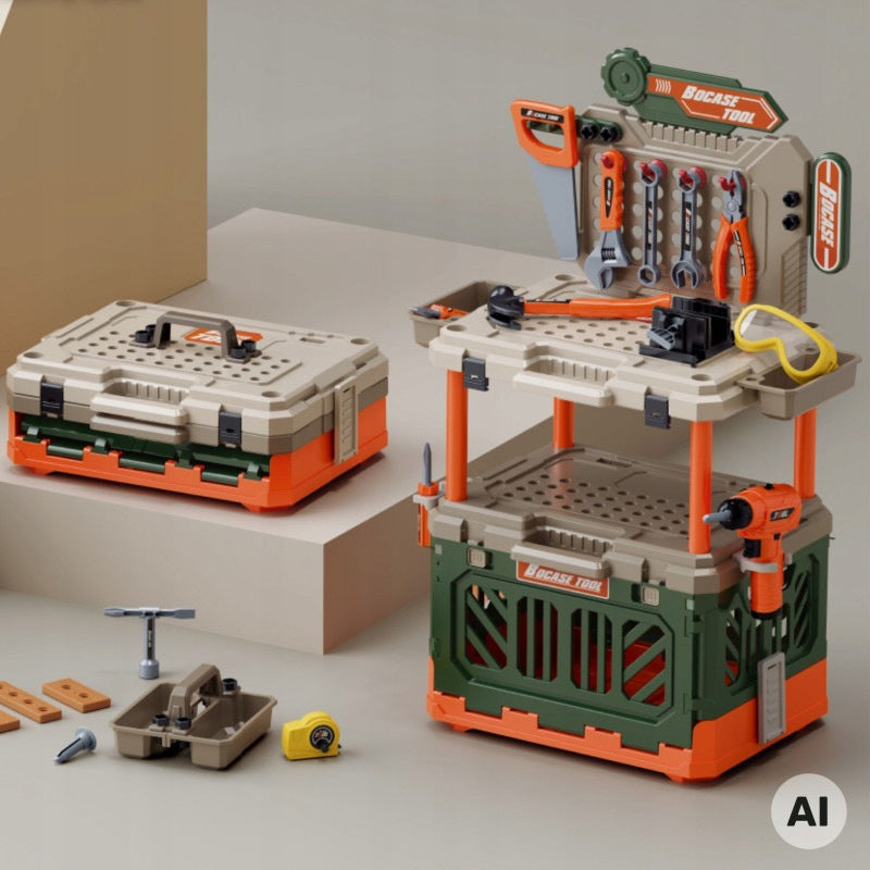 Workshop 4in1 DIY Kit Battery Operated Drill Akc 90el WOOPIE Brand Woopie