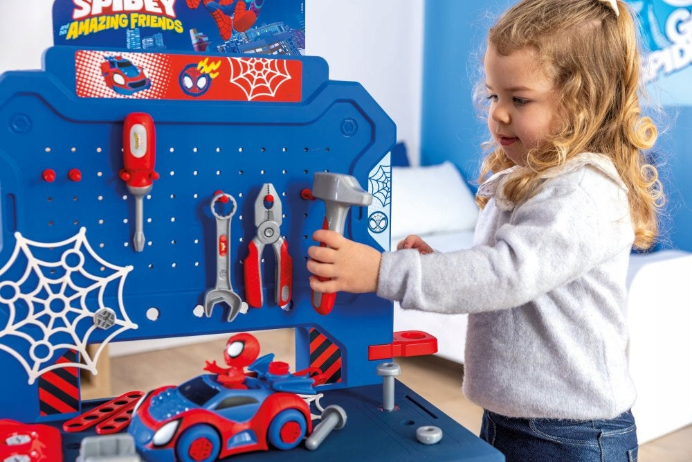 Workshop Bricolo Spidey Disney Tools Spiderman DIY Smoby Brand Smoby