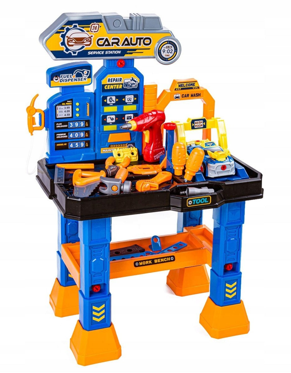 Workshop Car Toy For Boy Set Mechanics Table Tools Manufacturer code Warsztat Dla Dzieci Mały Majsterkowicz