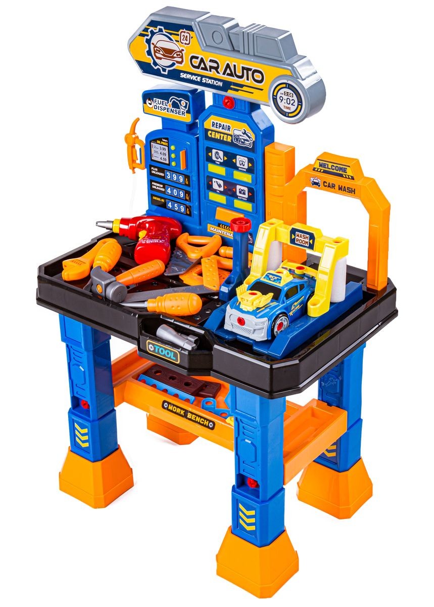 Workshop Car Toy For Boy Set Mechanics Table Tools Packaging status original