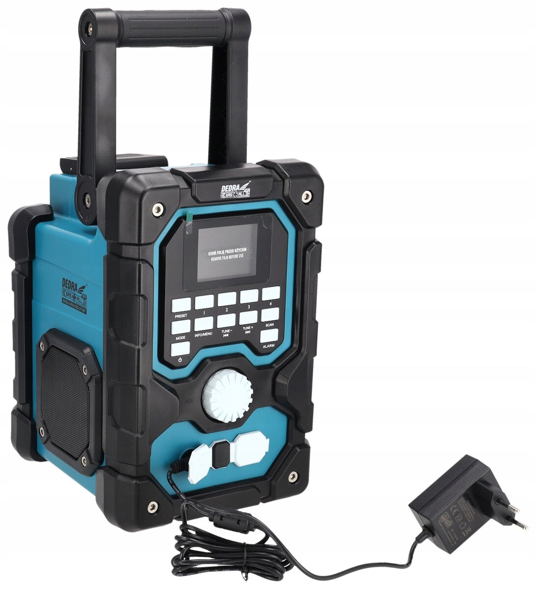 Workshop Construction Radio Dedra Bluetooth USB AUX Network Cordless