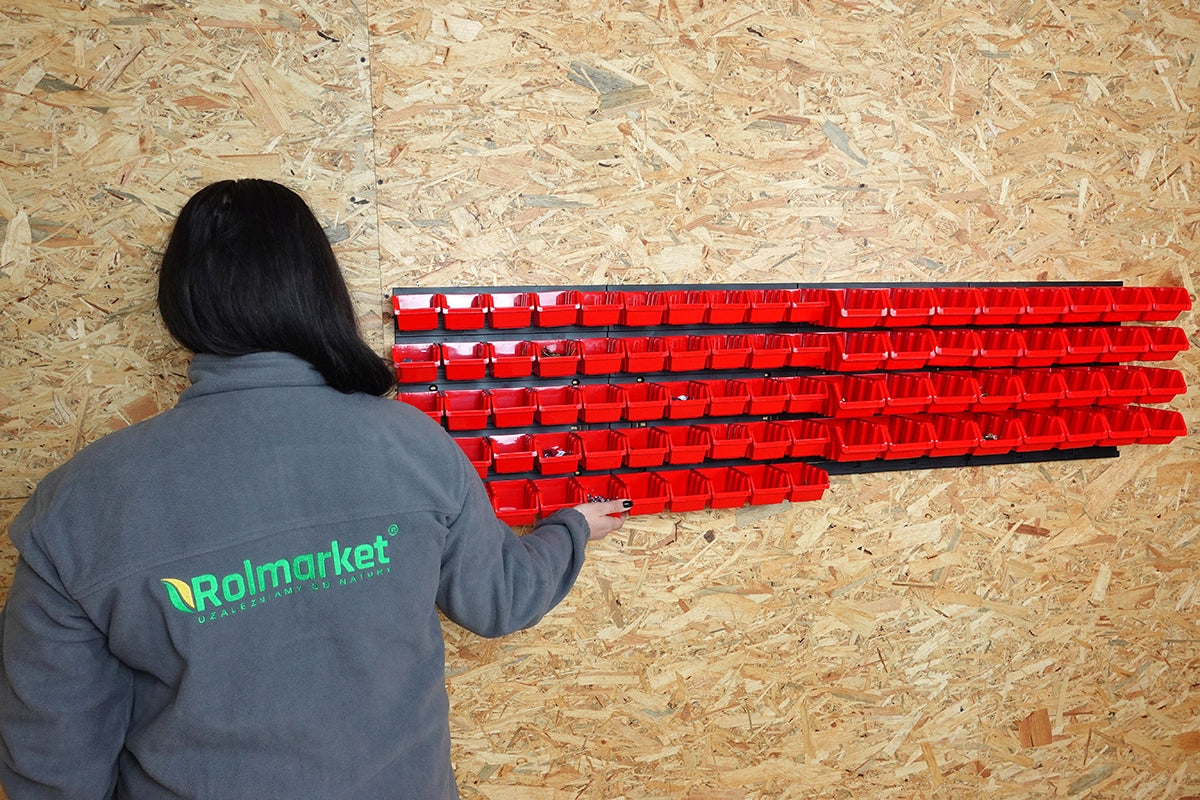 Workshop Tool Board 82x Workshop Cuvettes Tool Container Color red