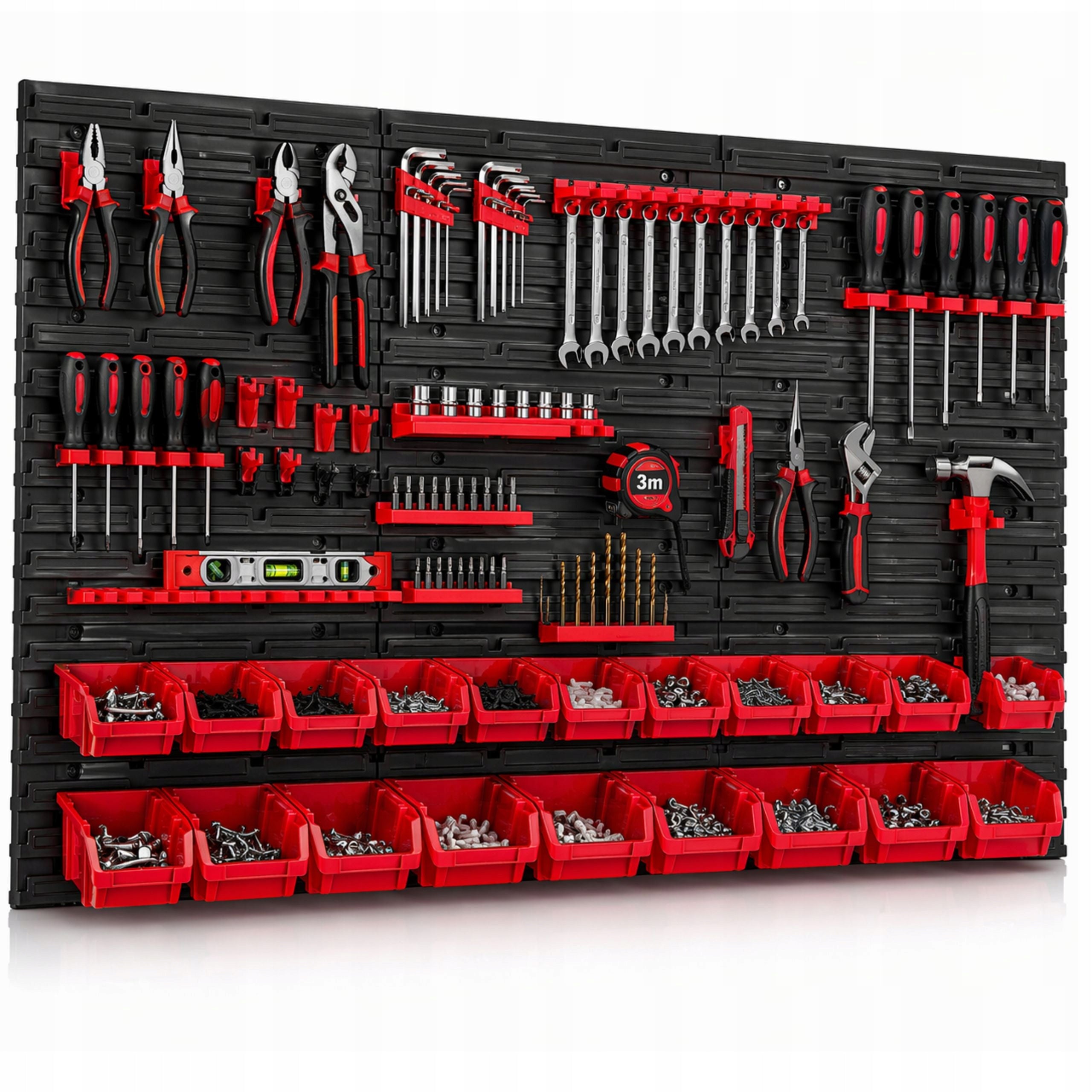Workshop Tool Board for Garage Wall Cuvette Containers 117X78