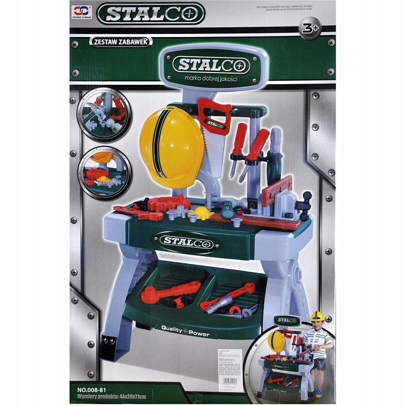 Workshop of a small DIY tool STALCO Color green