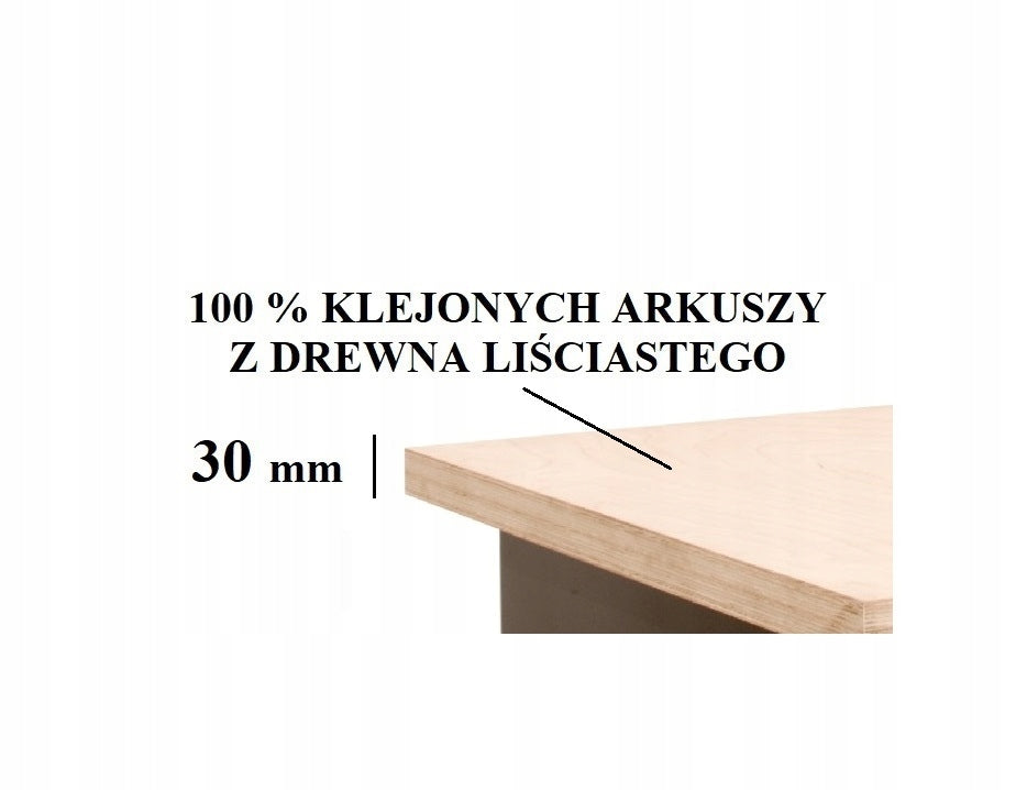 Workshop table for garage tool cabinet COLORS patterns Manufacturer code GSW 01K/30 cały niebieski