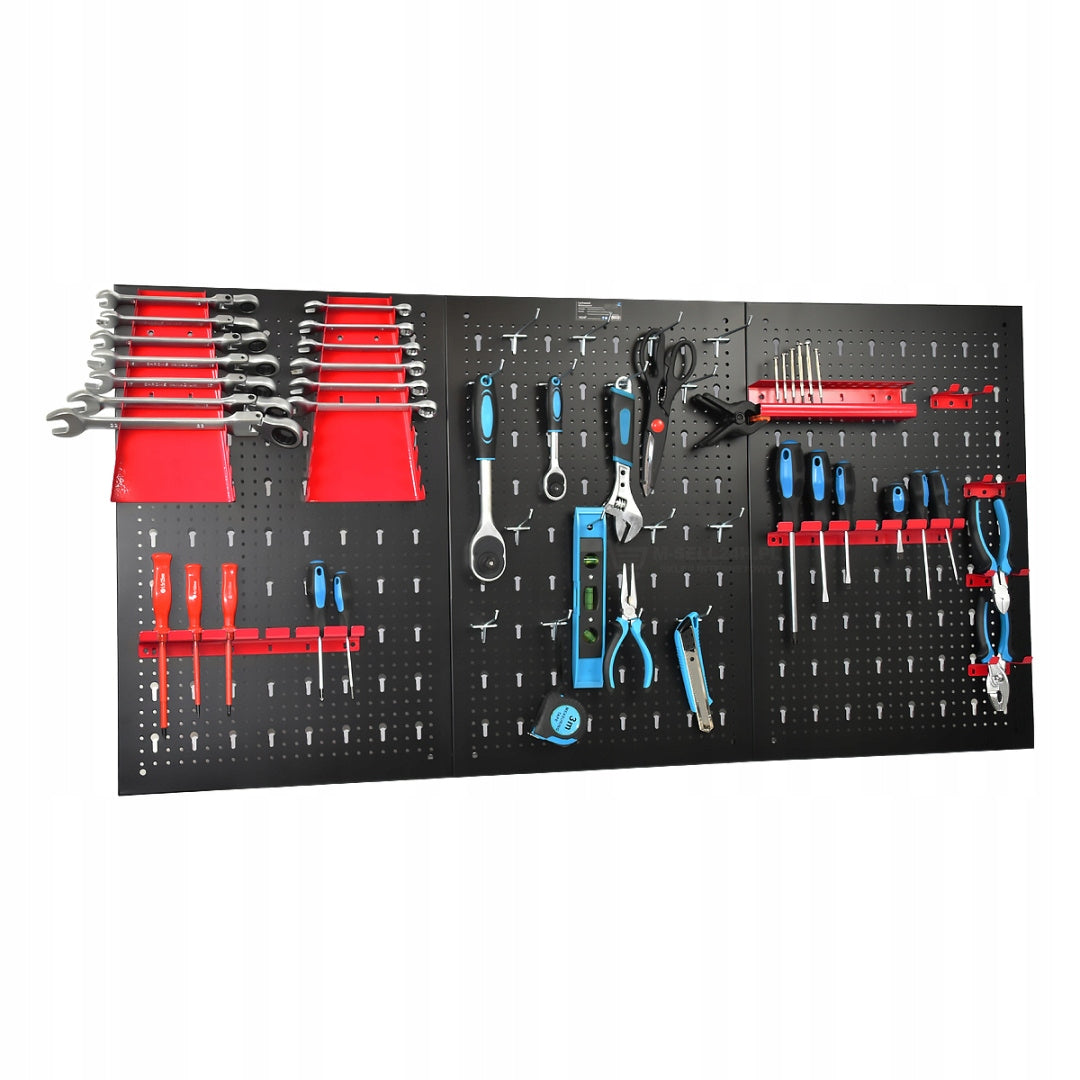 Workshop tool wall 120x60 cm with steel handles for garage Brand Bituxx