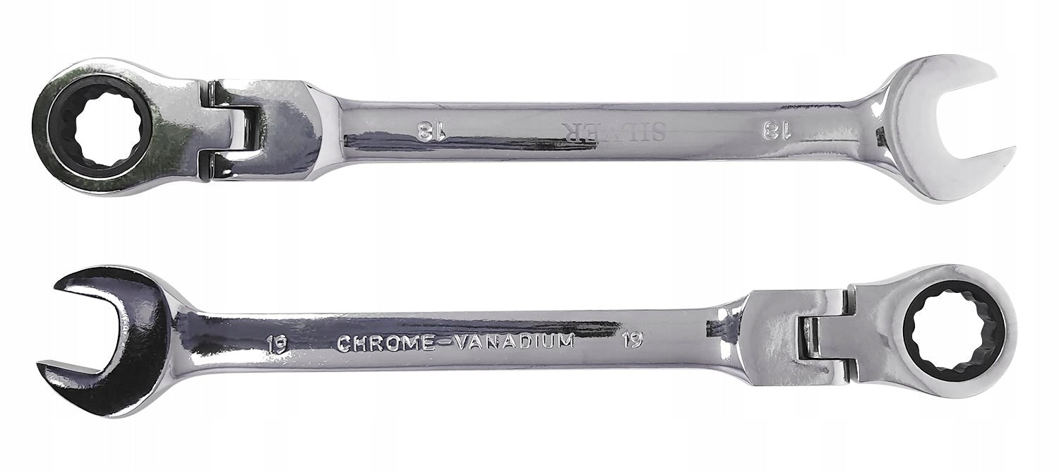 Wrench Silver set of 12 with ratchet 8-19 mm Brand Silver