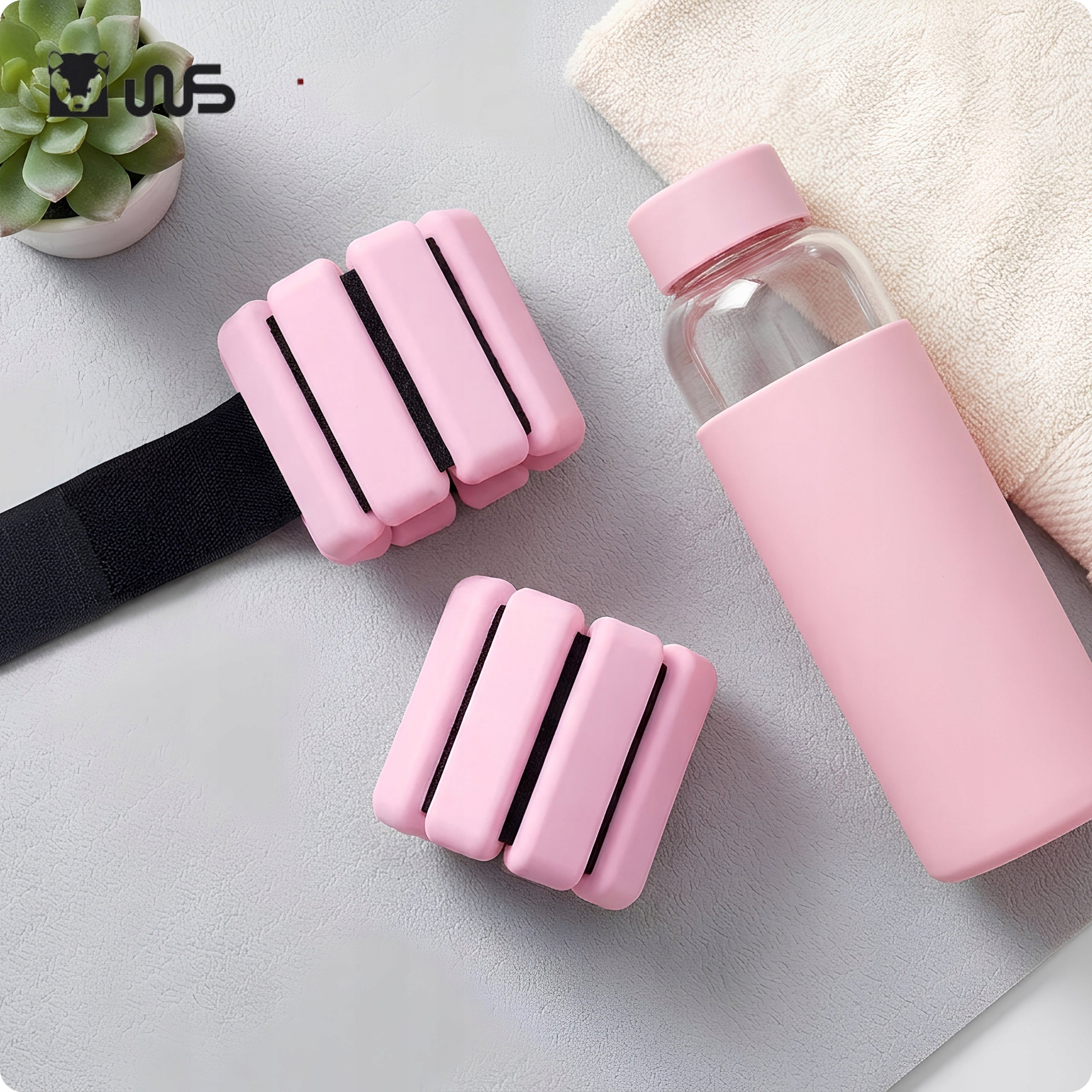 Wrist Weights Rece Silicone Wristbands 2x0,41kg Pink Manufacturer code silikonowe obciążniki kostki nadgarstki róż