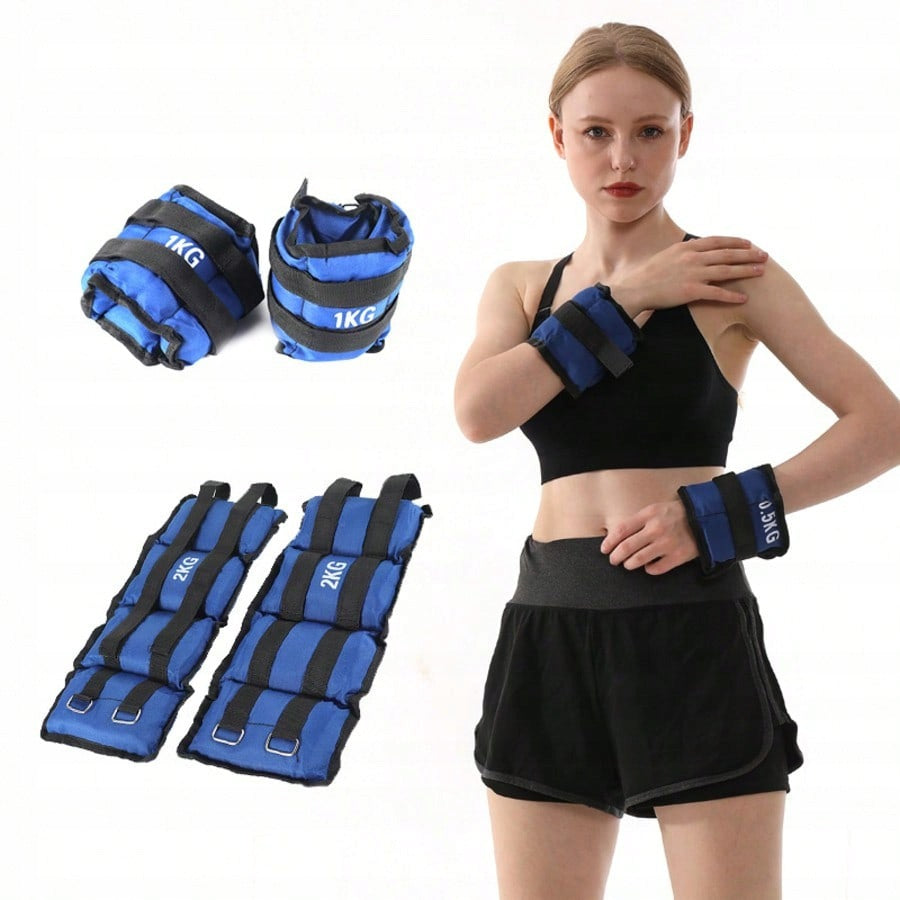 Wrist and Ankle Weights 2x1,5kg Adjustable Fitness Kmt Style Brand no brand