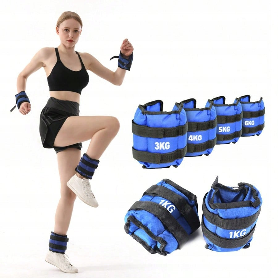 Wrist and Ankle Weights 2x2,5kg Adjustable Fitness Kmt Style Brand no brand