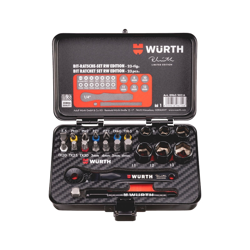 Wurth Limited Ratchet Kit 23 elements (09652026) Brand Wurth