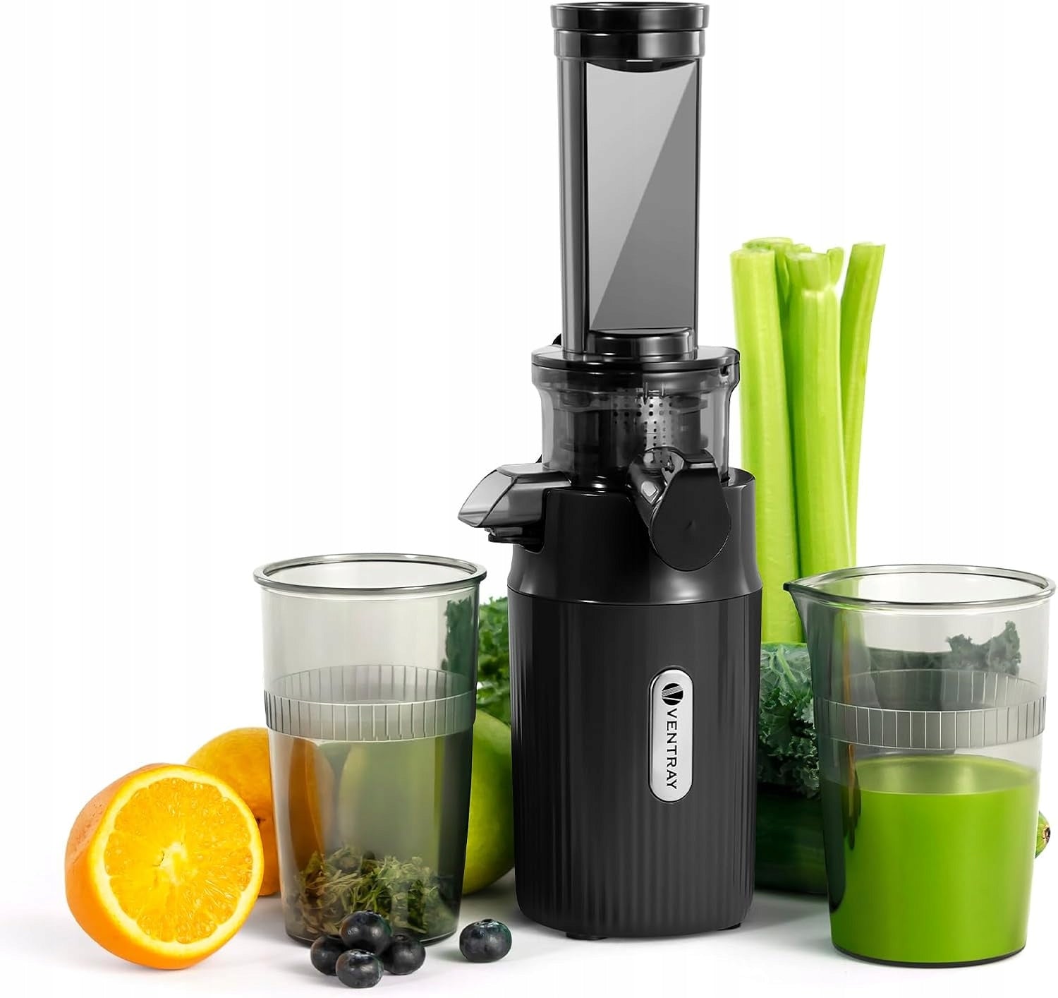 Wyciskarka wolnoobrotowa Ventray Essential Ginnie BPA-free czarna