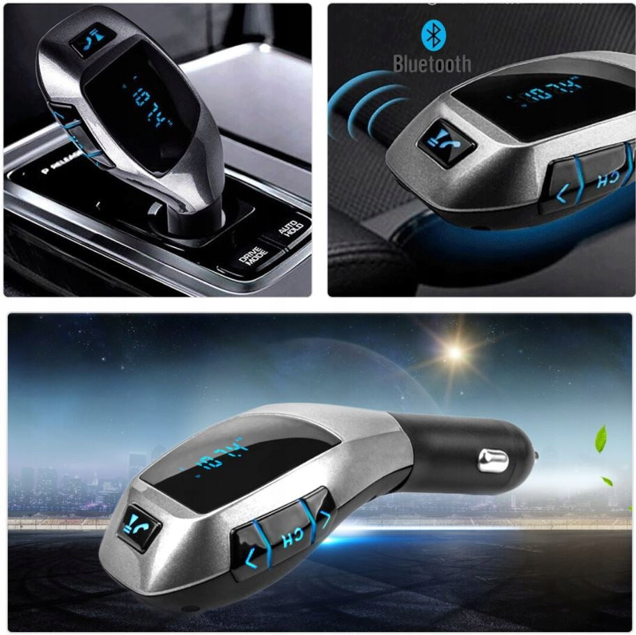 X5 Bluetooth FM Transmitter Charger 2xUSB LCD MP3 Brand Interlook