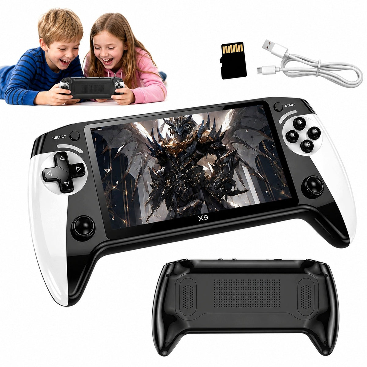 X9 POCKET CONSOLE 5.5 INCH 8GB ARCADE RETRO BLACK