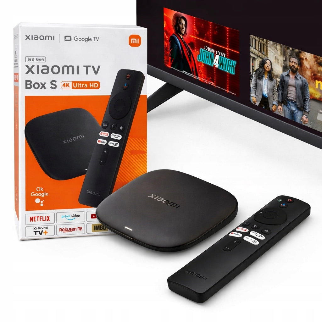 XIAOMI SMART TV BOX S 3 GEN PORTABLE PLAYER 4K GOOGLE WIFI 32GB
