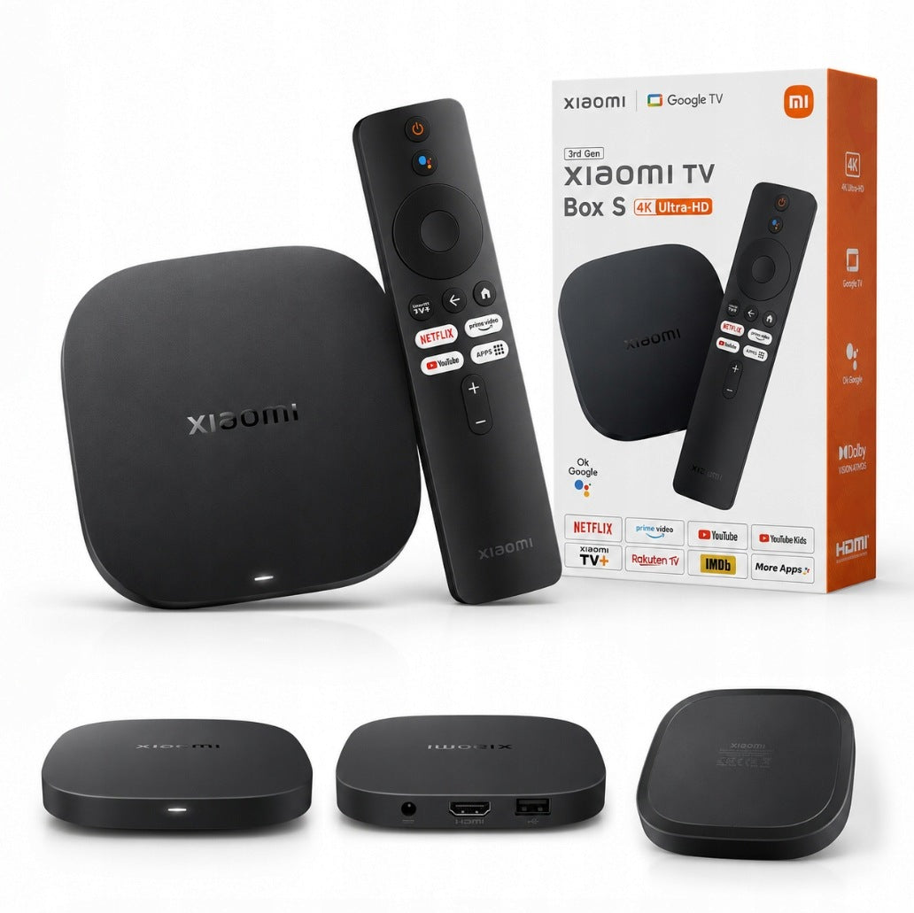 XIAOMI TV BOX S 3 GEN 4K GOOGLE TV WIFI 6 DOLBY VISION HDR10+