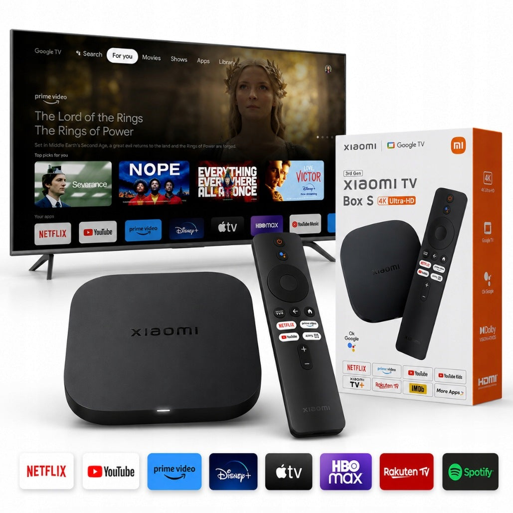 XIAOMI TV BOX S 3 GEN MEDIA PLAYER 4K GOOGLE TV 32GB