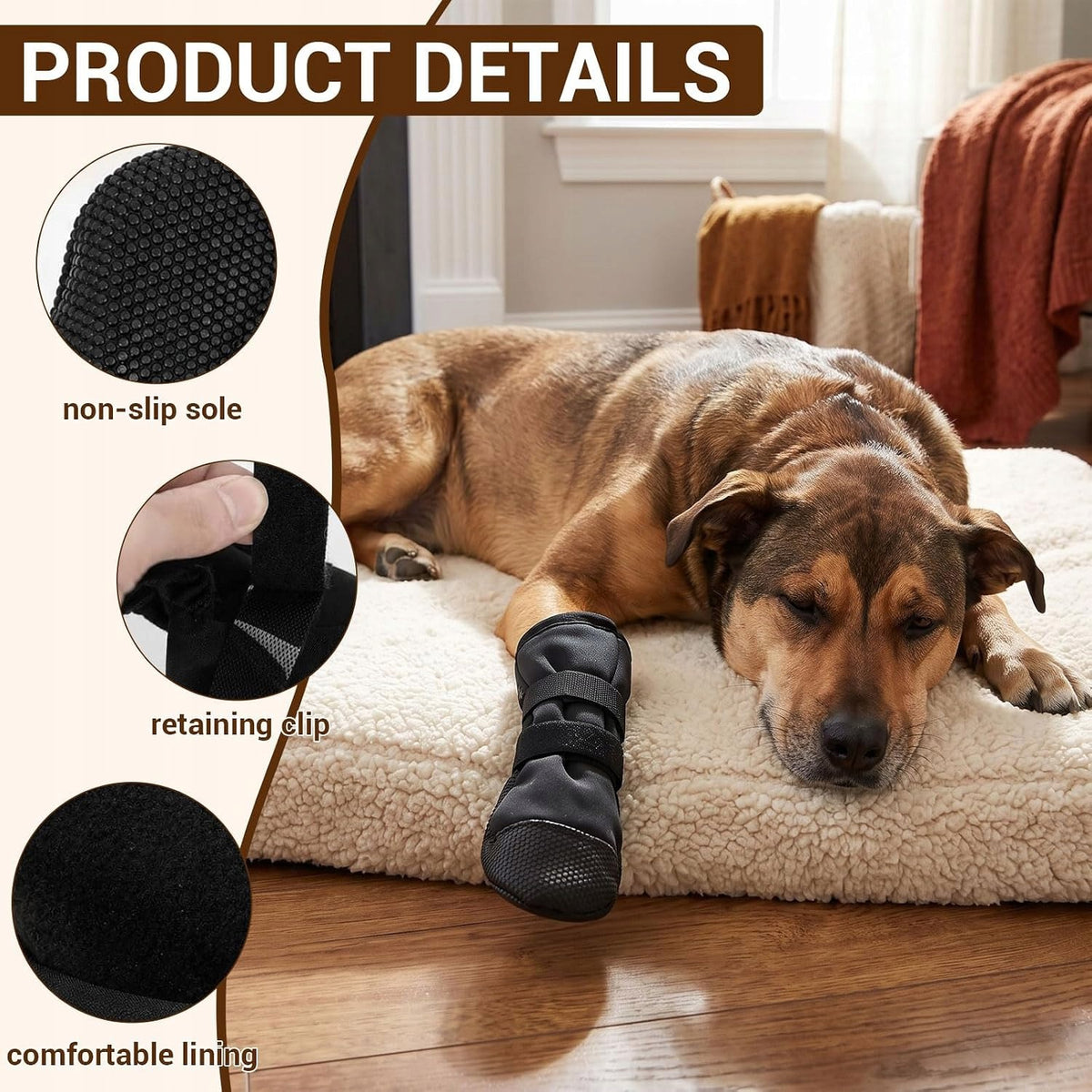 XL DOG PAW PROTECTOR NON-SLIP WATERPROOF ADJUSTABLE STRONG COVER Manufacturer code 5908140654464