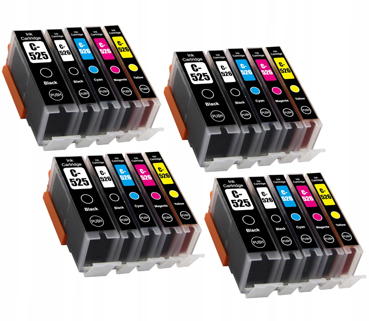 XL INK CARTRIDGES FOR CANON PIXMA IP4850 IP4950 MG5150 MG5350 MG5250 PRINTER