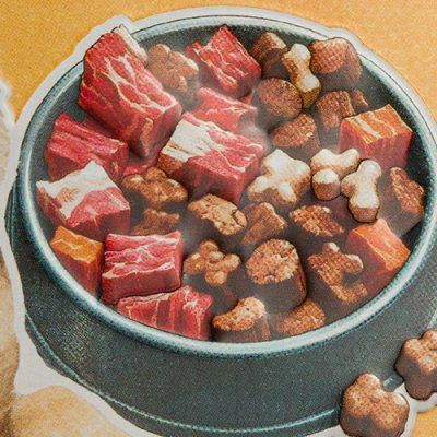 XL Premium Dog Food Can Brand Nostalgic Art