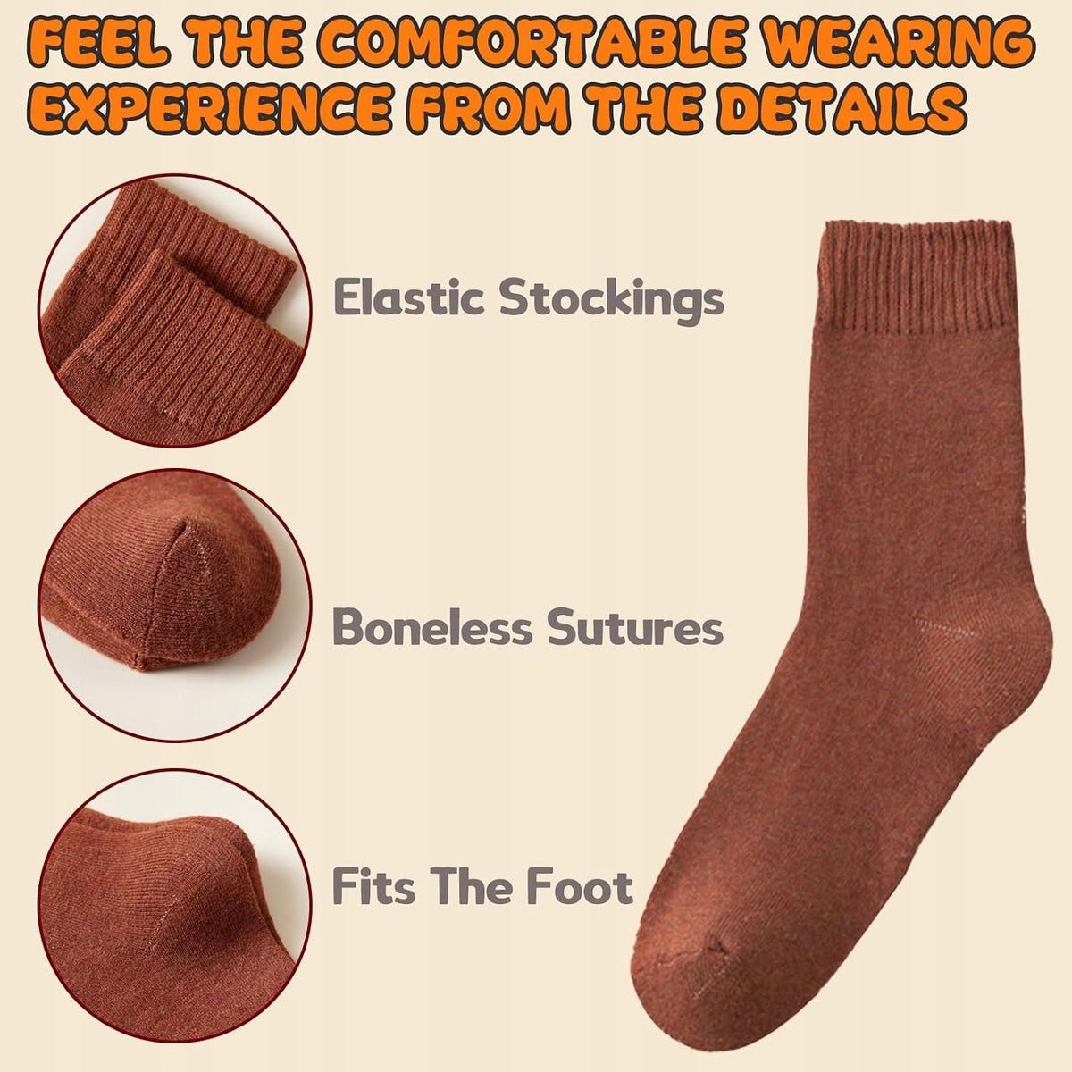 XL SOCKS WOMEN FLUFFY WARM BREATHABLE 8 PAIRS SET MIX Manufacturer code 5908182748428