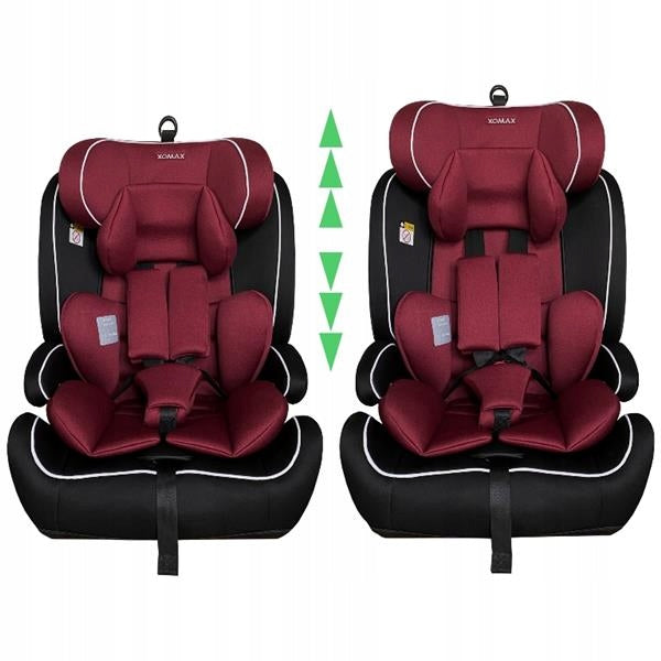 XOMAX ISOFIX child car seat 9 to 36 kg HC02 red Manufacturer code HC02_rot
