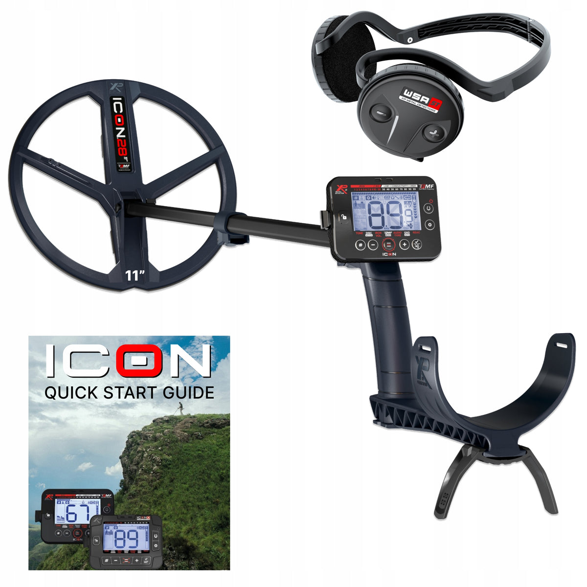 XP metal detectors ICON RC D28FMFIC 11" + WSA ST headphones