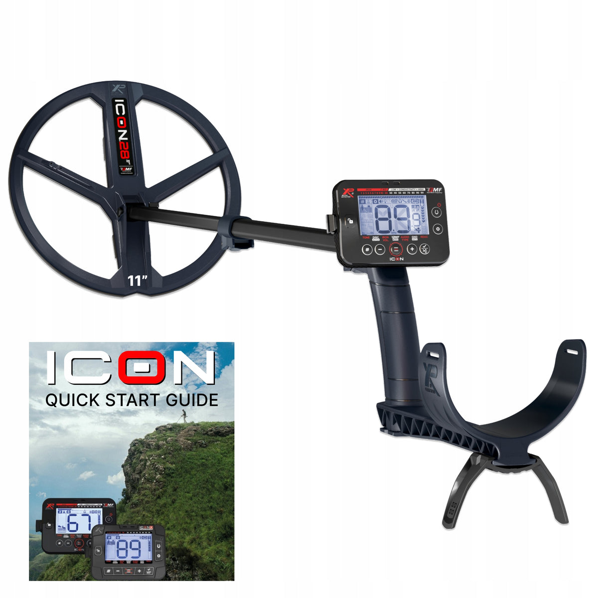 XP metal detectors ICON RC FMF D28FMFIC 11" detector + USB-C audio adapter