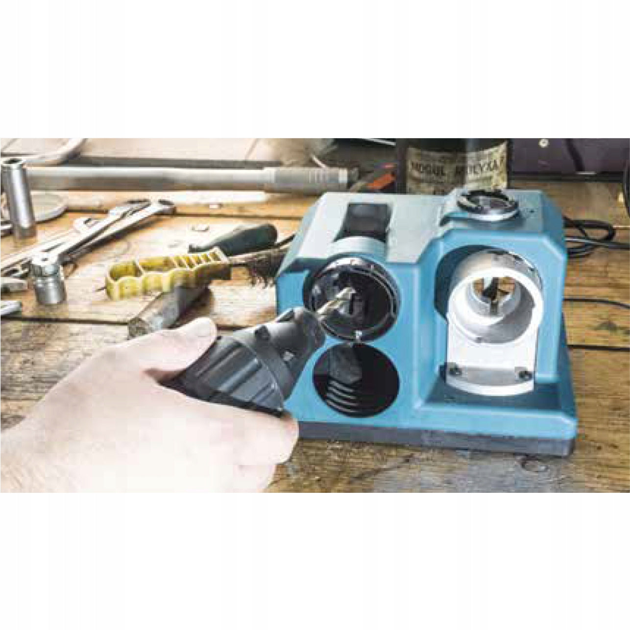 XTline Electric Sharpener For Drill Bits 3-13mm 80W Product weight with unit packaging 3.2 kg