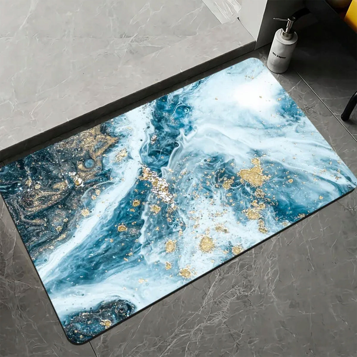 XXL ABSORBENT BATHROOM RUG ANTI-SLIP QUICK-DRYING MAT 50 x 80 cm Brand Renew Force