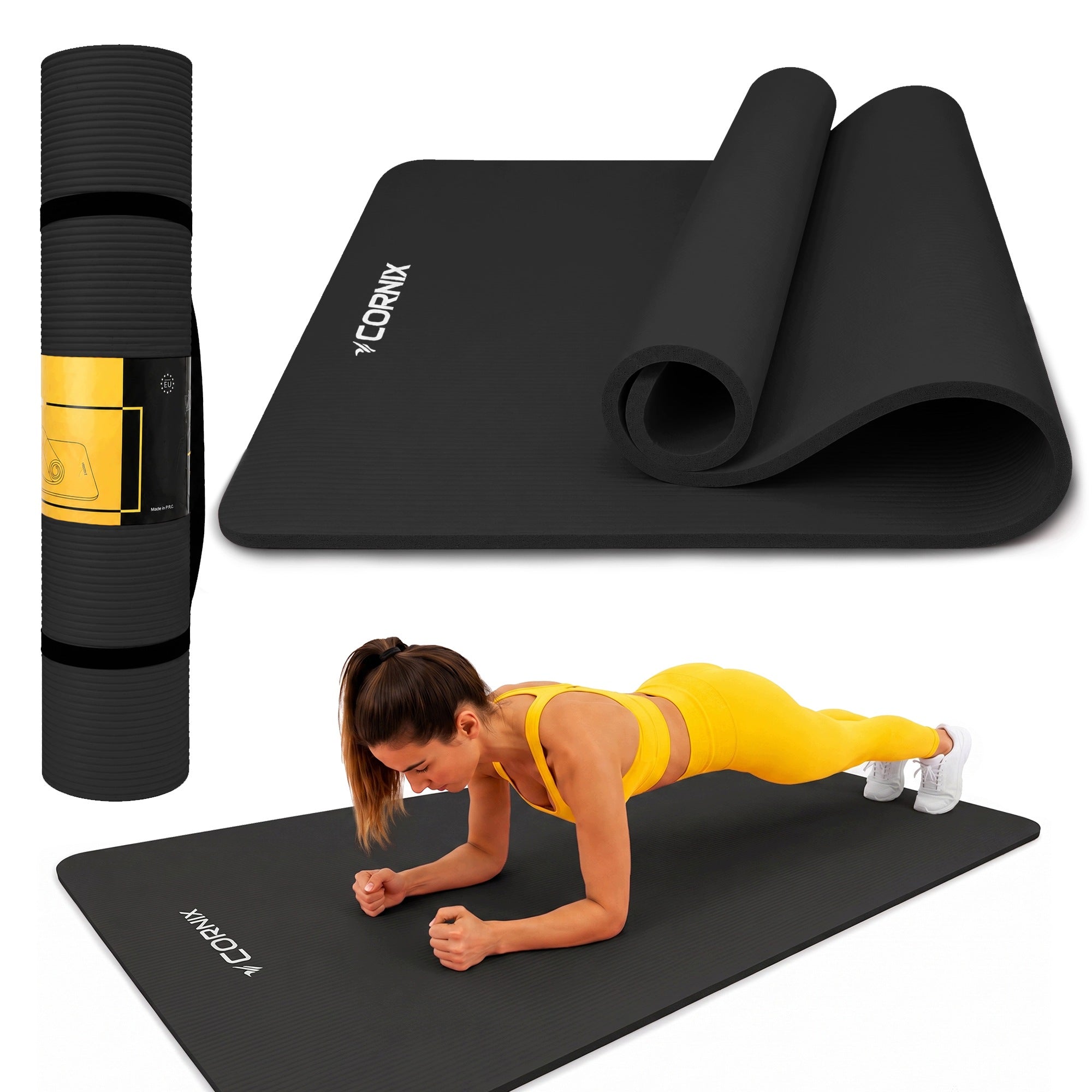 XXL CORNIX NBR EXERCISE MAT 190x100x1,5 CM SOFT THICK FITNESS YOGA