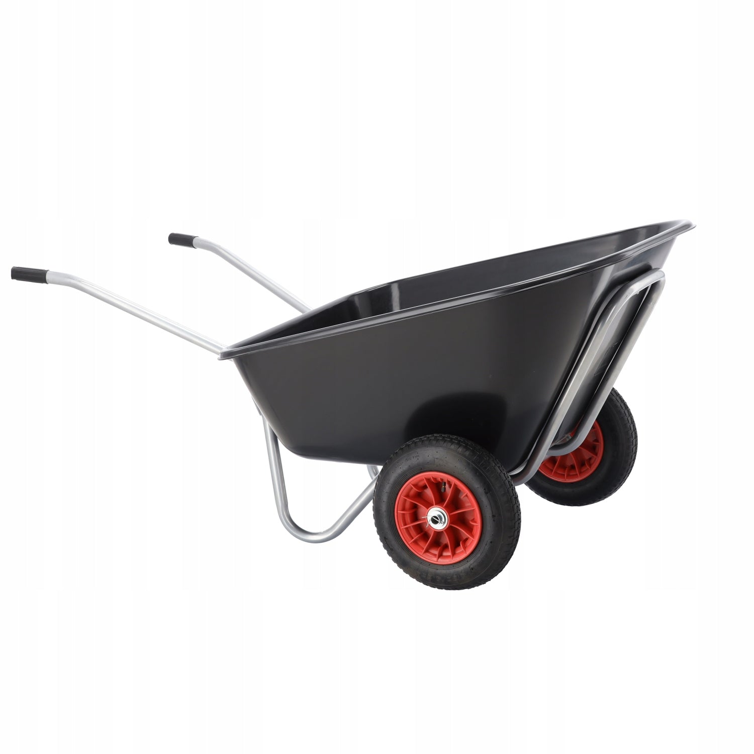 XXL GARDEN wheelbarrow for garden TWO WHEELS 160 / 280L Trolley Solid Packaging status original