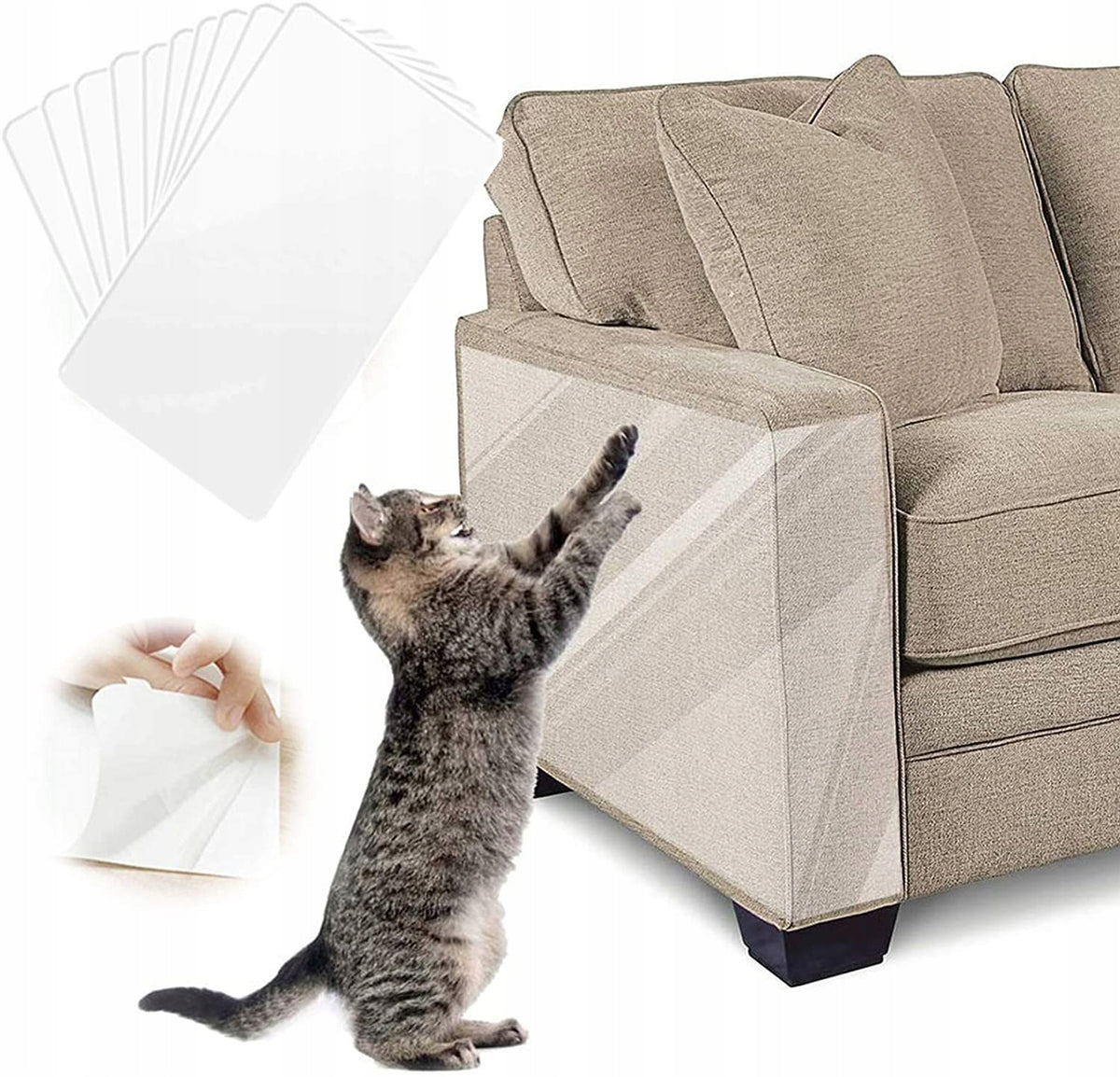 XXL LARGE PROTECTIVE FILM SCRATCHING POST FOR CAT DOG FURNITURE