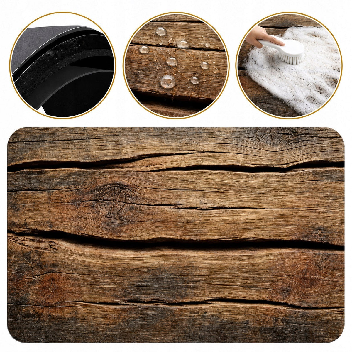XXL QUICK-DRYING BATHROOM MAT FOR BATHROOM ROOM HOME 50x80 cm