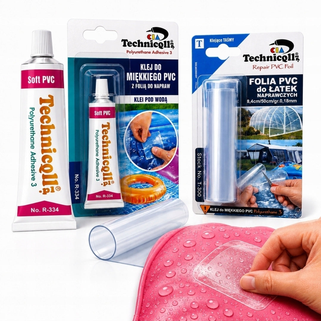 XXL Repair Kit for Spa Mattress Pontoon Pool 2 x Glue 4 x PVC Patch. Customs tariff code 35061000