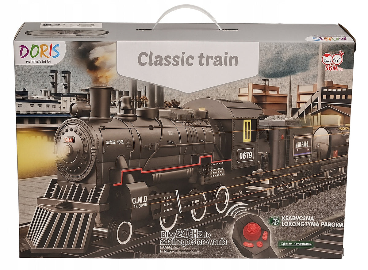 XXL Smoking Locomotive + Remote Control | USB | Sound and Light Effects Brand Doris