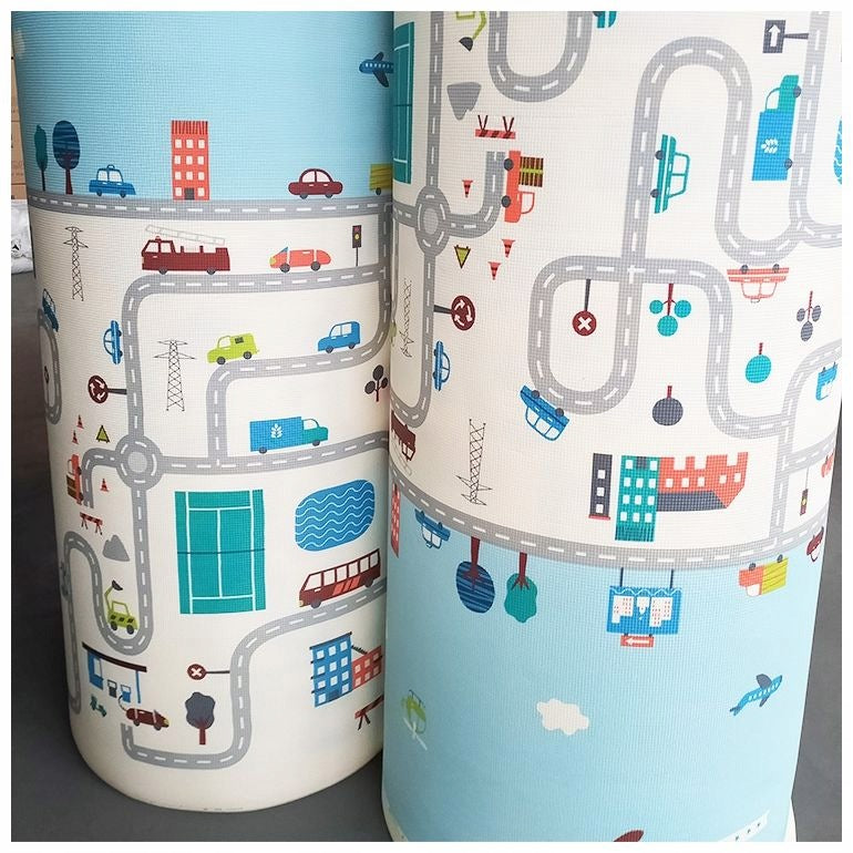 XXL double-sided foam mat - roll 2 CM (road and zigzags) Packaging status original