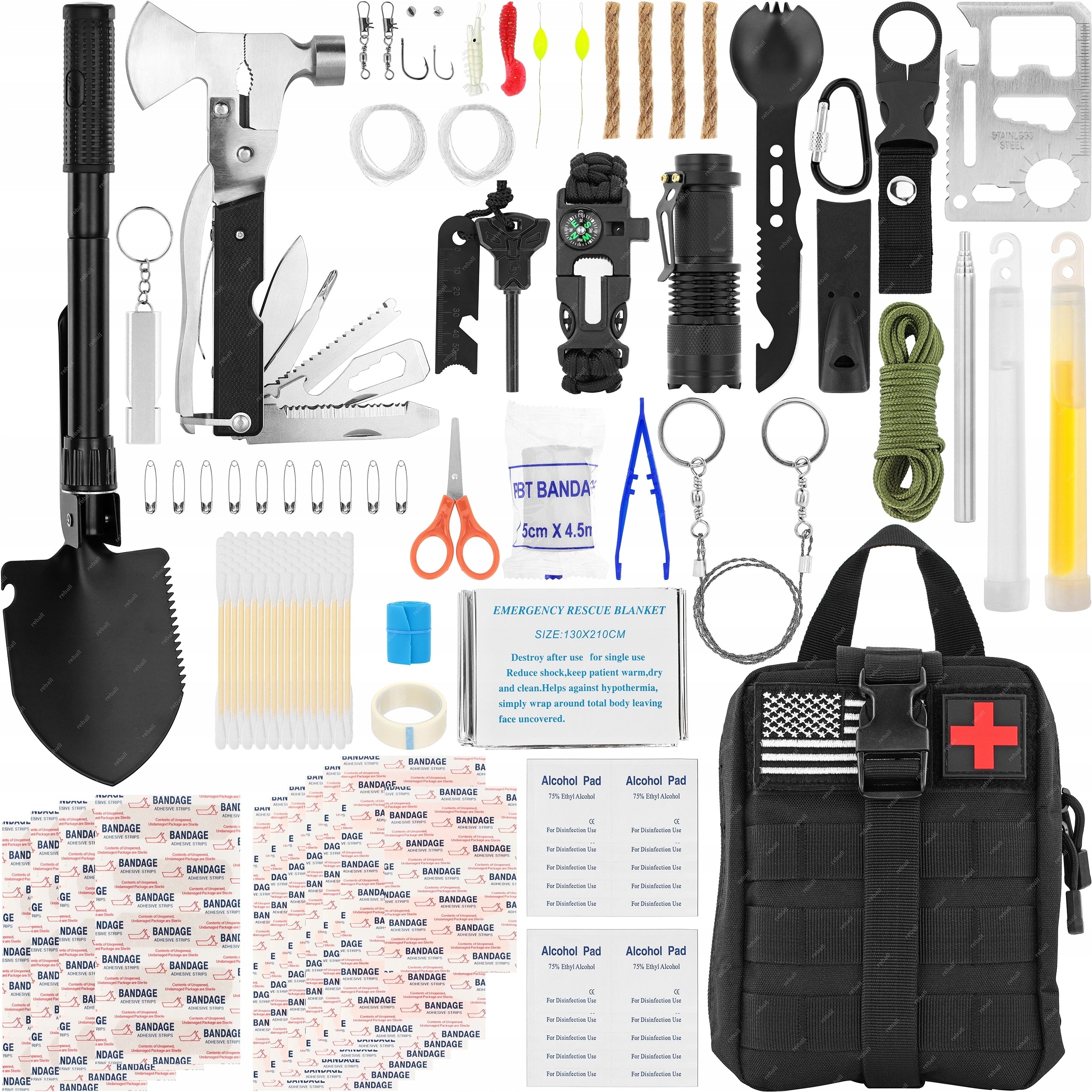 XXXL MILITARY SURVIVAL KIT TOOLS RT0285