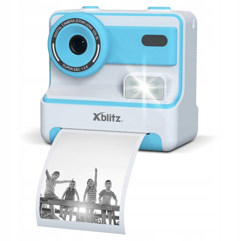 Xblitz FLASH BLUE INSTANT CAMERA THERMAL PRINTER + 3 ROLLS + 16GB Manufacturer code Xblitz Flash Blue
