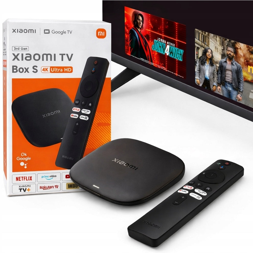 Xiaomi TV Box S 3 Gen Android TV 4K Smart TV Wi-Fi Multimedia Player