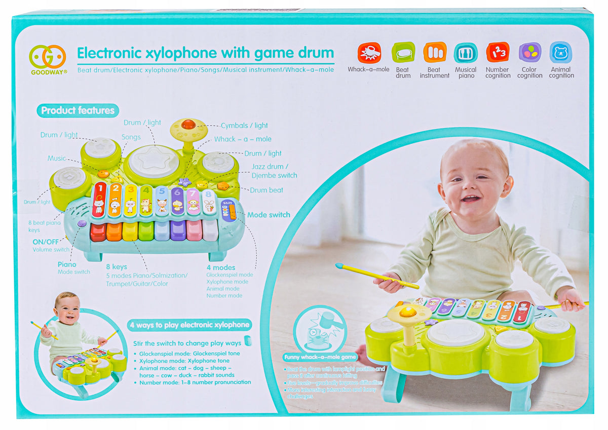 Xylophone Cymbals Drums Piano For Children Music Educational Toy Manufacturer code 3502